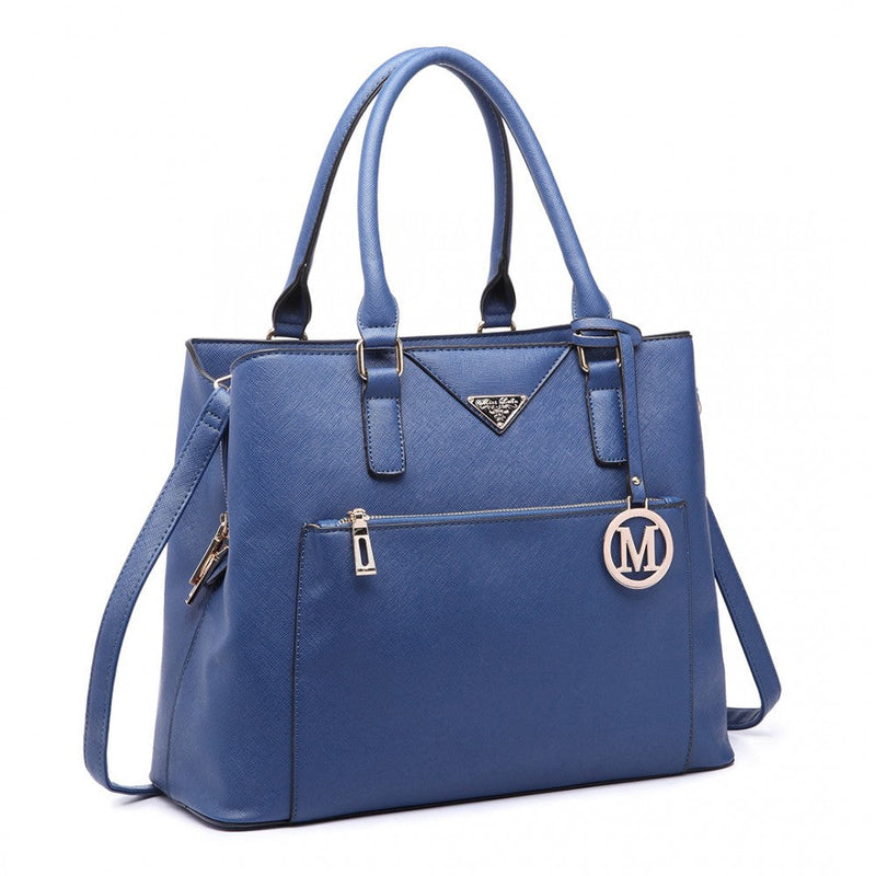 bag  Miss Lulu Front Pocket Multi Compartment Briefcase Shoulder Moda Bags Moda Bags