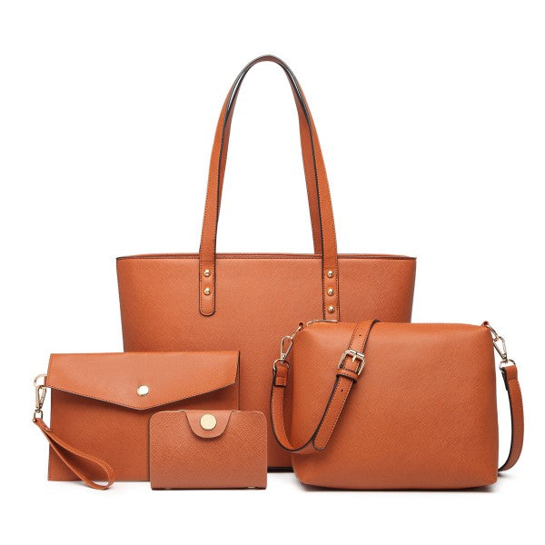 bag  Miss Lulu 4 Piece Handbag Set Moda Bags Moda Bags