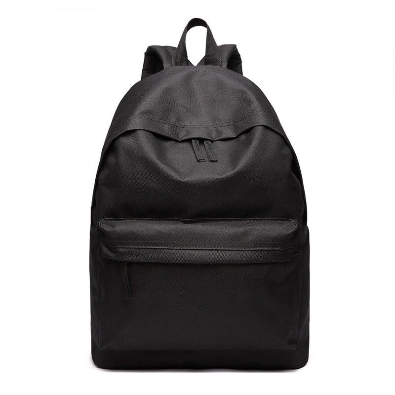 Classic Large Capacity Unisex Backpack - Black