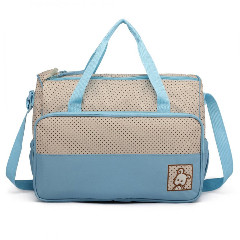 Blue Polka Dot Maternity Bag Set