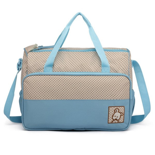 bag  Blue Polka Dot Maternity Bag Set Moda Bags My Store