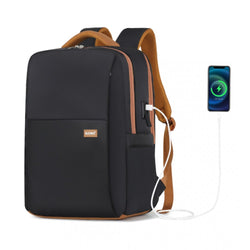 Water-Resistant Laptop Backpack with USB Charging