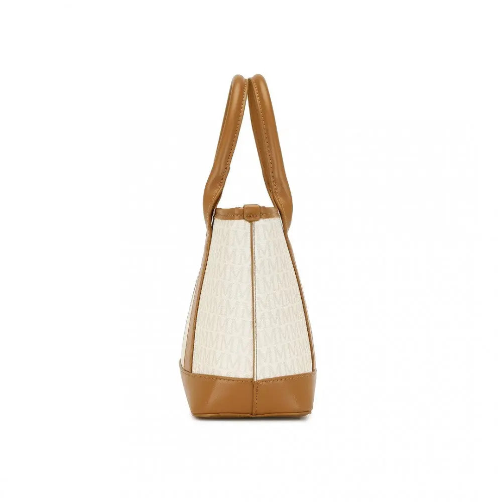 bag  Beige Monogram PVC Leather Tote Bag Moda Bags My Store