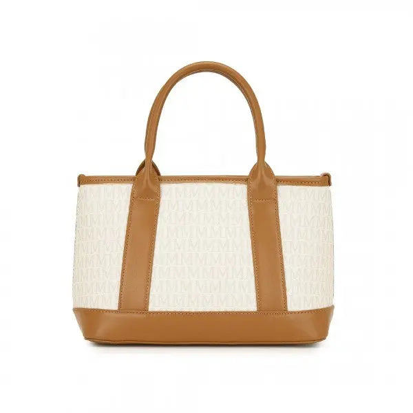 bag  Beige Monogram PVC Leather Tote Bag Moda Bags My Store