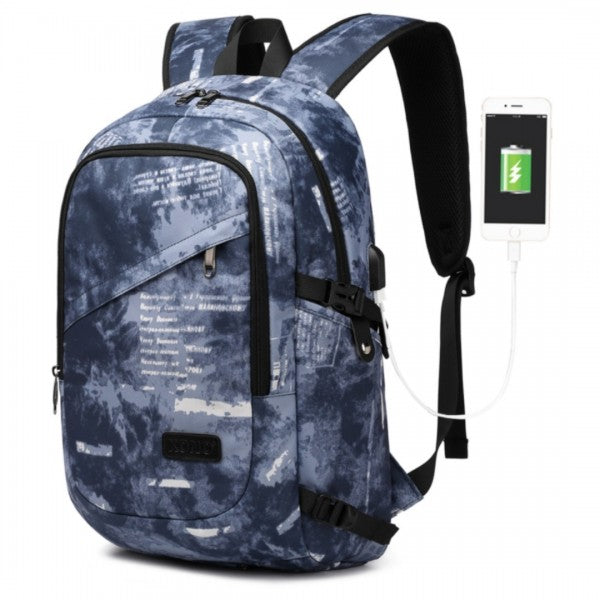 bag  Kono Business Laptop Backpack with USB Charging Port Moda Bags Moda Bags