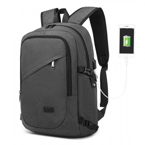 bag  Kono Business Laptop Backpack with USB Charging Port Moda Bags Moda Bags