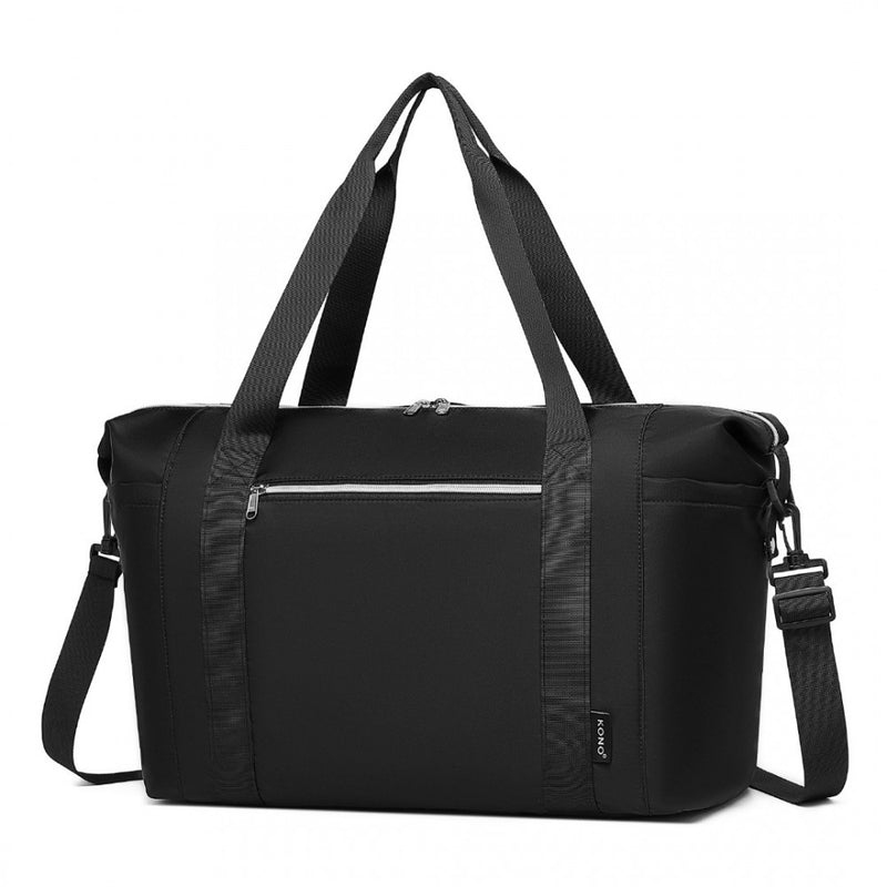 Black Lightweight Travel Gym Duffel Bag