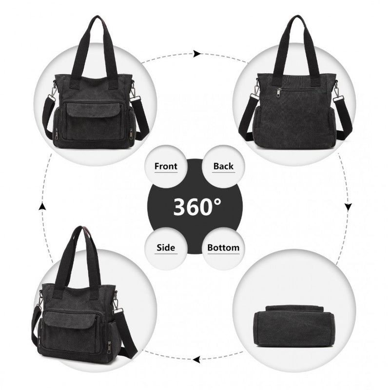 bag  Kono Large Capacity Multi Compartment Canvas Crossbody Moda Bags Moda Bags