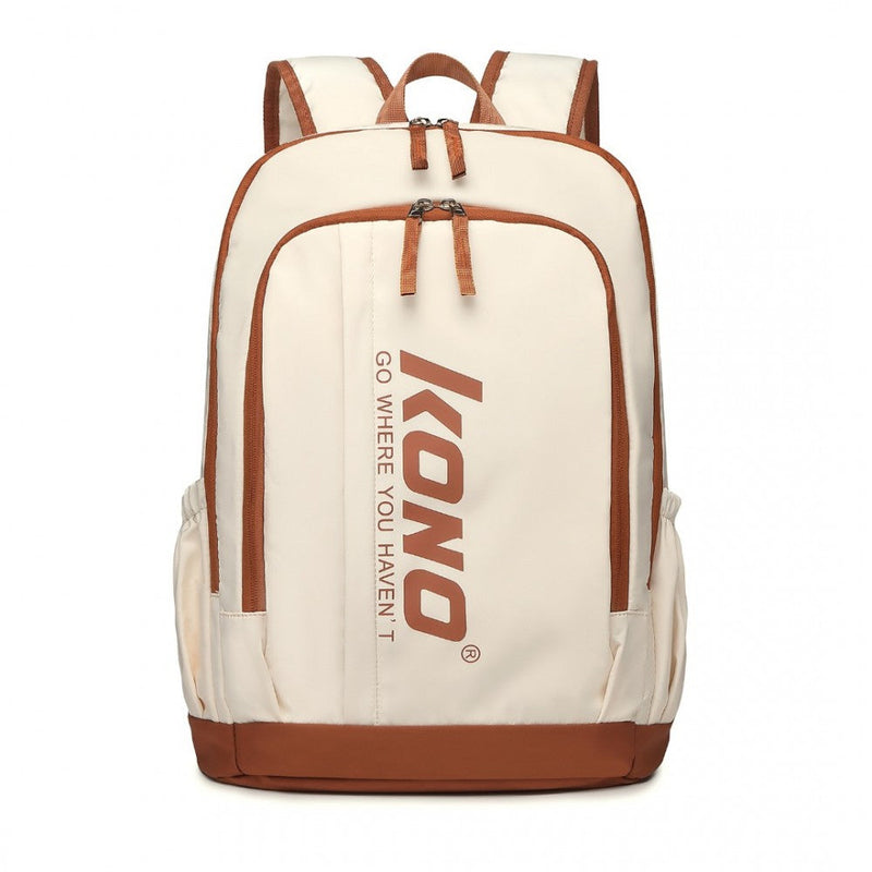 bag  Kono Contrasting Colors Waterproof Casual Backpack Moda Bags Moda Bags