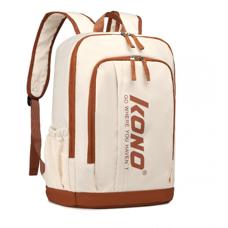 bag  Kono Contrasting Colors Waterproof Casual Backpack Moda Bags Moda Bags
