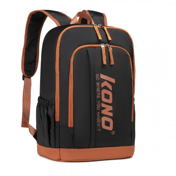 bag  Kono Contrasting Colors Waterproof Casual Backpack Moda Bags Moda Bags