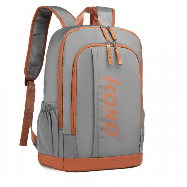 bag  Kono Contrasting Colors Waterproof Casual Backpack Moda Bags Moda Bags