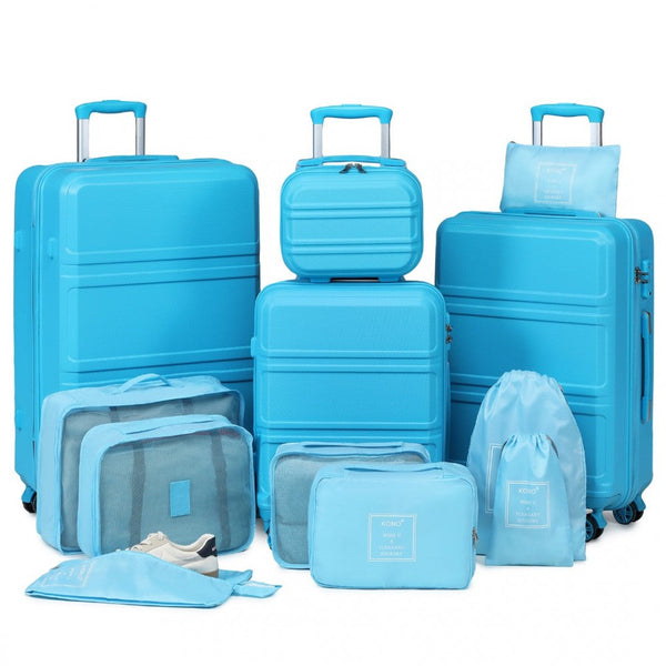 bag  Kono ABS Suitcase Set With 4 Wheel Design Moda Bags Moda Bags