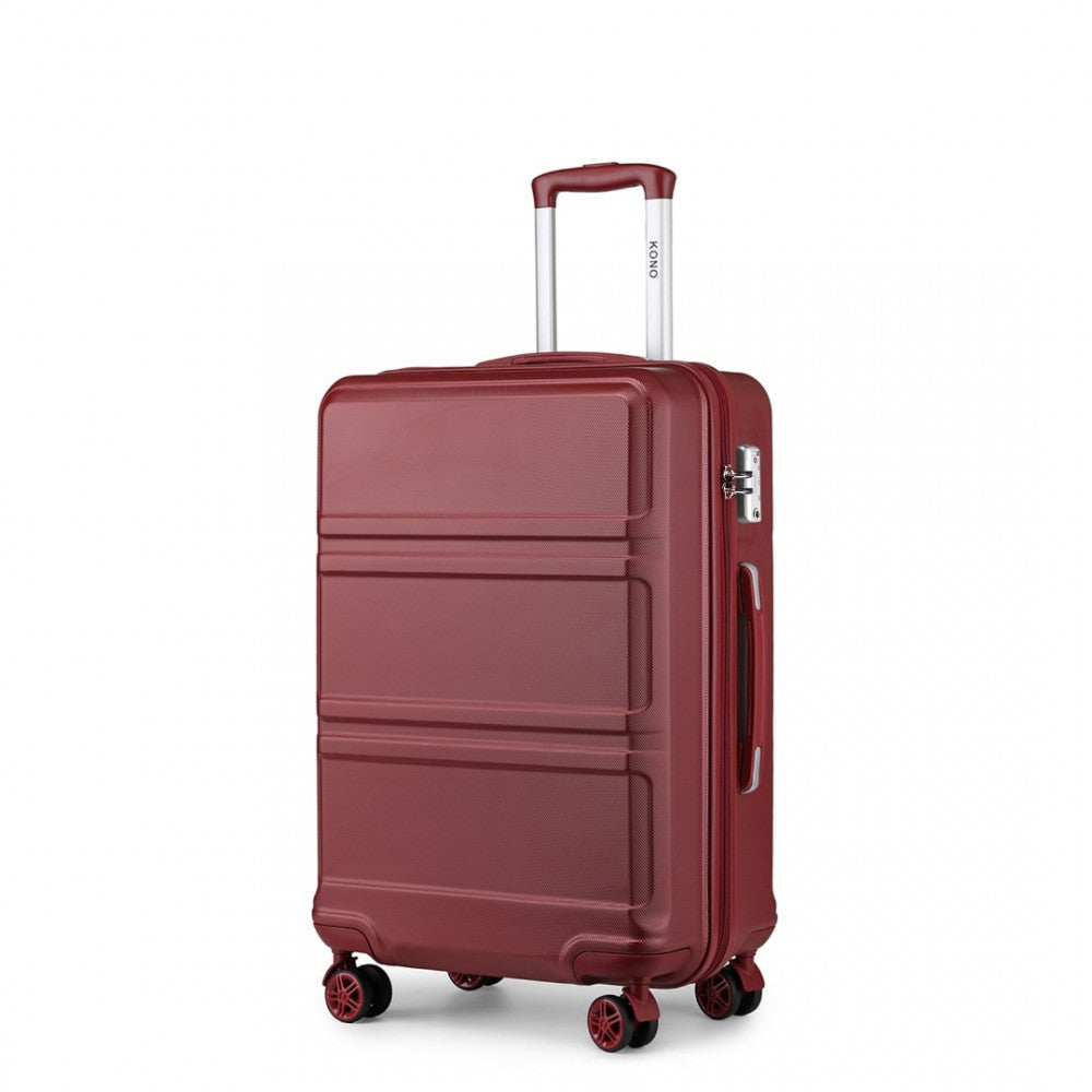 bag  Kono ABS 20 Inch Sculpted Horizontal Design Cabin Luggage Moda Bags Moda Bags