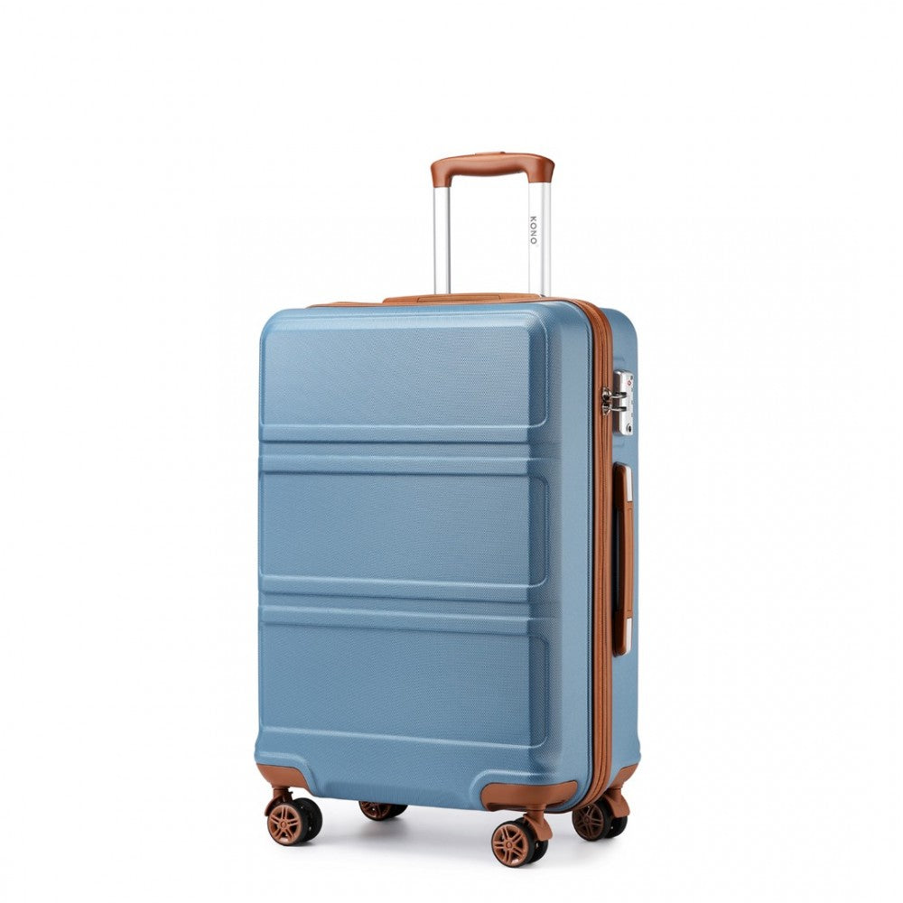 bag  Kono ABS 20 Inch Sculpted Horizontal Design Cabin Luggage Moda Bags Moda Bags