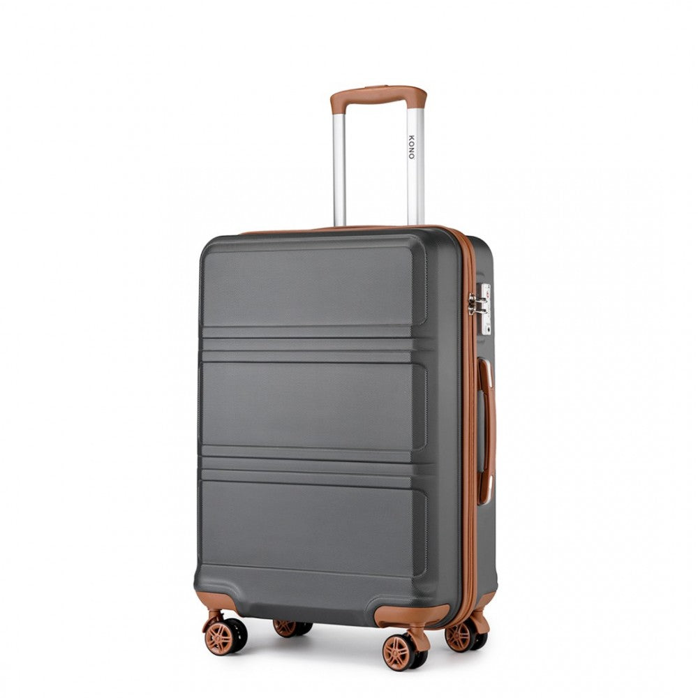 bag  Kono ABS 20 Inch Sculpted Horizontal Design Cabin Luggage Moda Bags Moda Bags