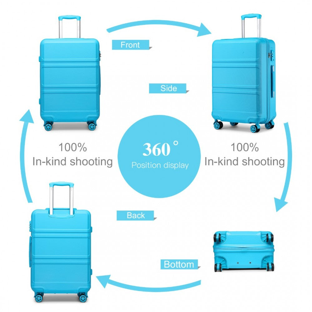 bag  Kono ABS 20 Inch Sculpted Horizontal Design Cabin Luggage Moda Bags Moda Bags