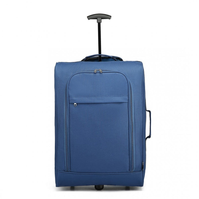 CABIN SIZE SOFT SHELL HAND LUGGAGE - BLUE