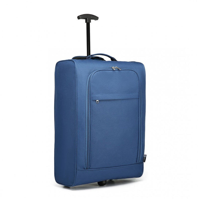 CABIN SIZE SOFT SHELL HAND LUGGAGE - BLUE