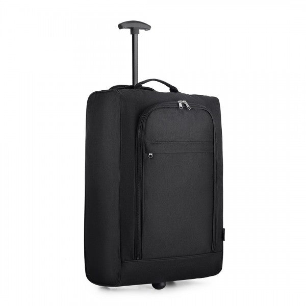 CABIN SIZE SOFT SHELL HAND LUGGAGE - BLACK