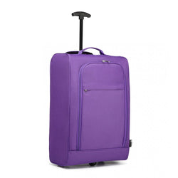 CABIN SIZE SOFT SHELL HAND LUGGAGE - PURPLE