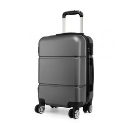 bag  Kono Hard Shell ABS Carry On Suitcase 20 Inch - Grey Moda Bags Moda Bags