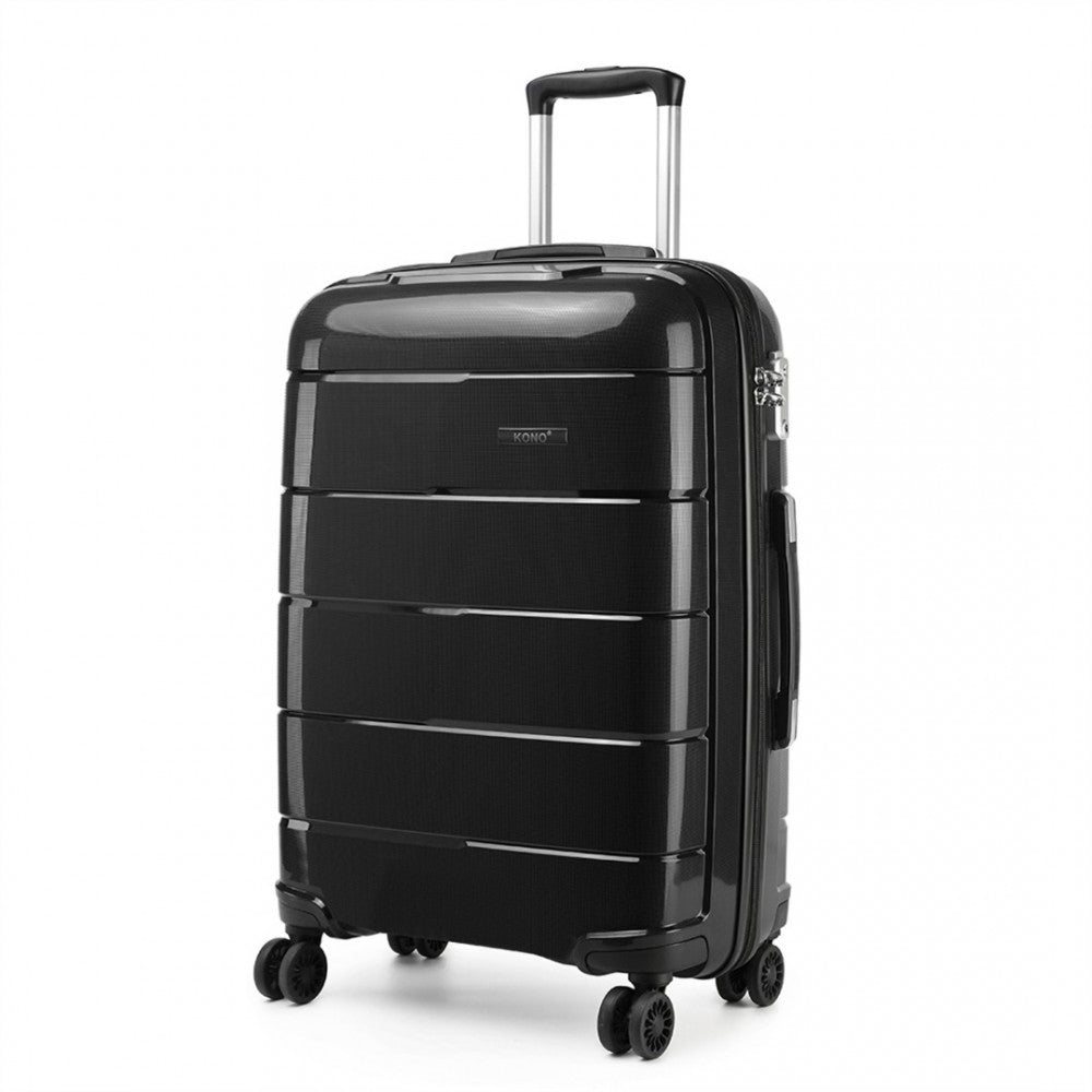 bag  20 INCH CABIN SIZE HARD SHELL PP SUITCASE - BLACK Moda Bags Moda Bags