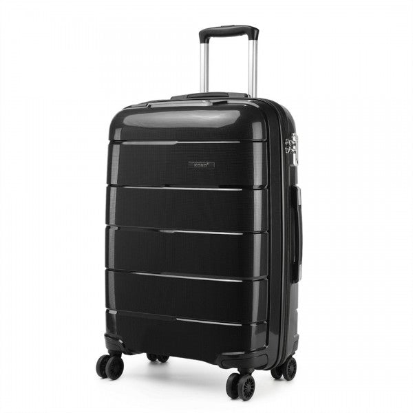 bag  20 INCH CABIN SIZE HARD SHELL PP SUITCASE - BLACK Moda Bags Moda Bags