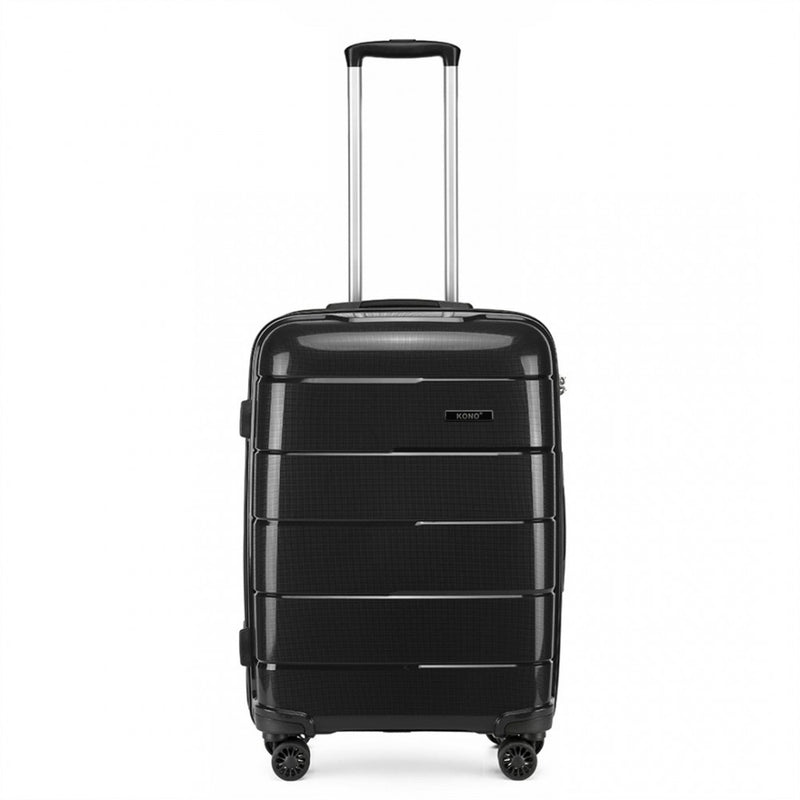 20 INCH CABIN SIZE HARD SHELL PP SUITCASE - BLACK