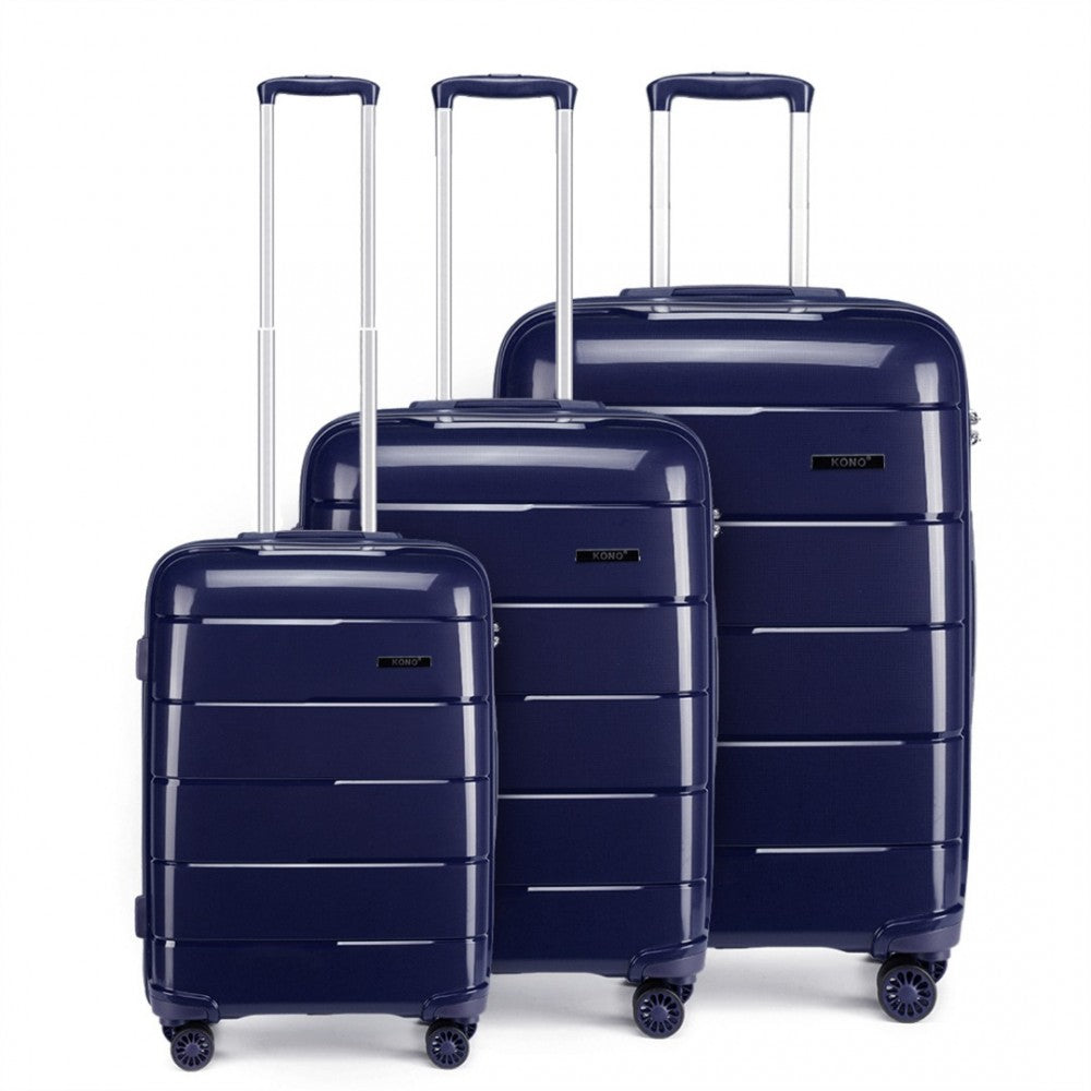 bag  20-24-28” HARD SHELL PP SUITCASE SET - NAVY Moda Bags Moda Bags