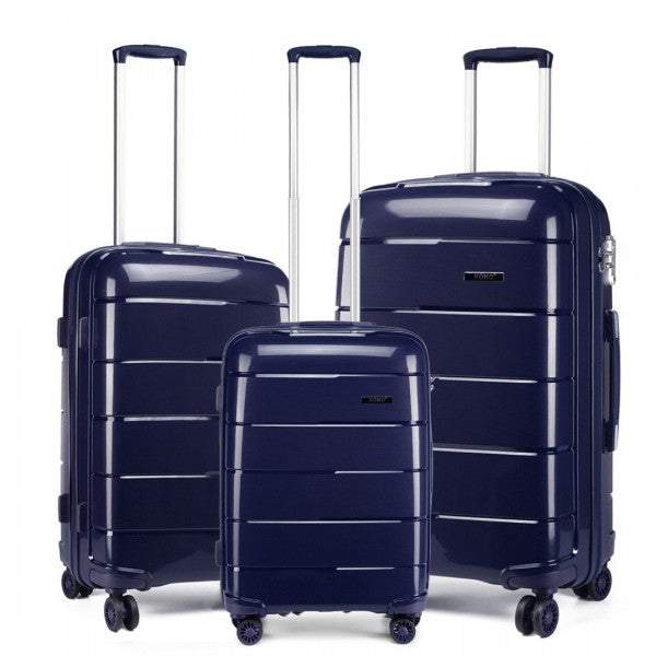 bag  20-24-28” HARD SHELL PP SUITCASE SET - NAVY Moda Bags Moda Bags