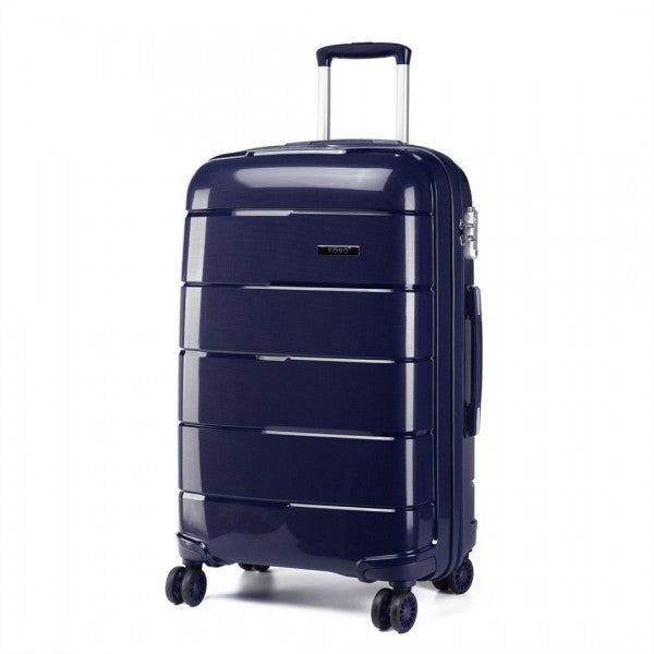 bag  20 INCH CABIN SIZE HARD SHELL PP SUITCASE - NAVY Moda Bags Moda Bags