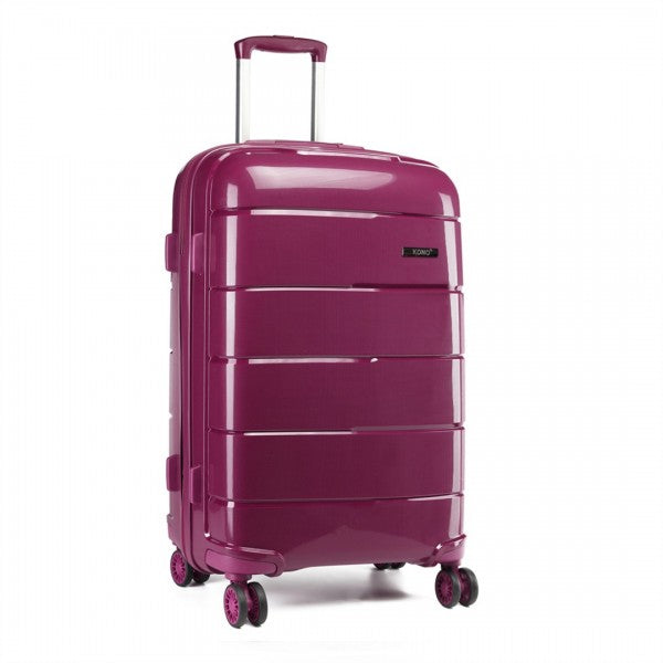 bag  20 INCH CABIN SIZE HARD SHELL PP SUITCASE - PURPLE Moda Bags Moda Bags