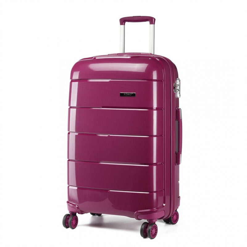 KONO 28 INCH HARD SHELL PP SUITCASE - PURPLE