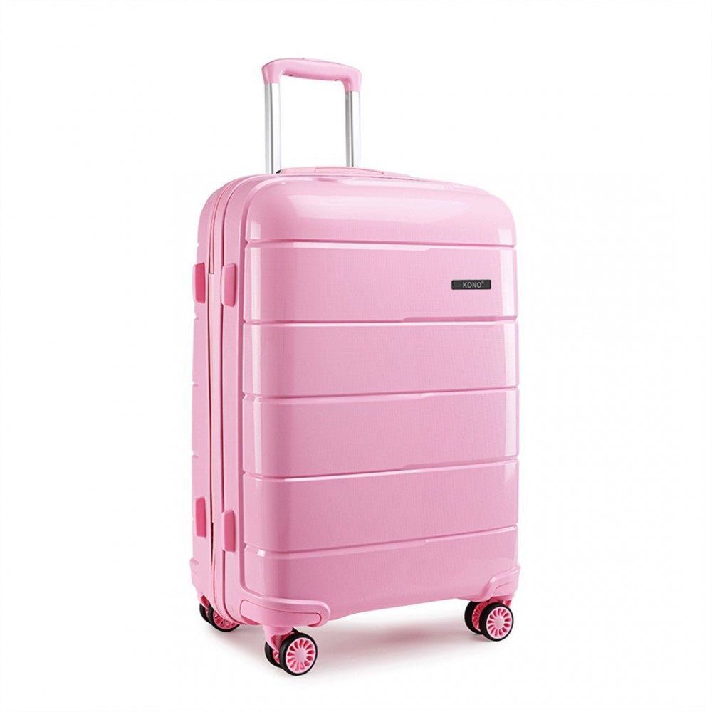 bag  20-24-28” HARD SHELL PP SUITCASE SET - PINK Moda Bags Moda Bags