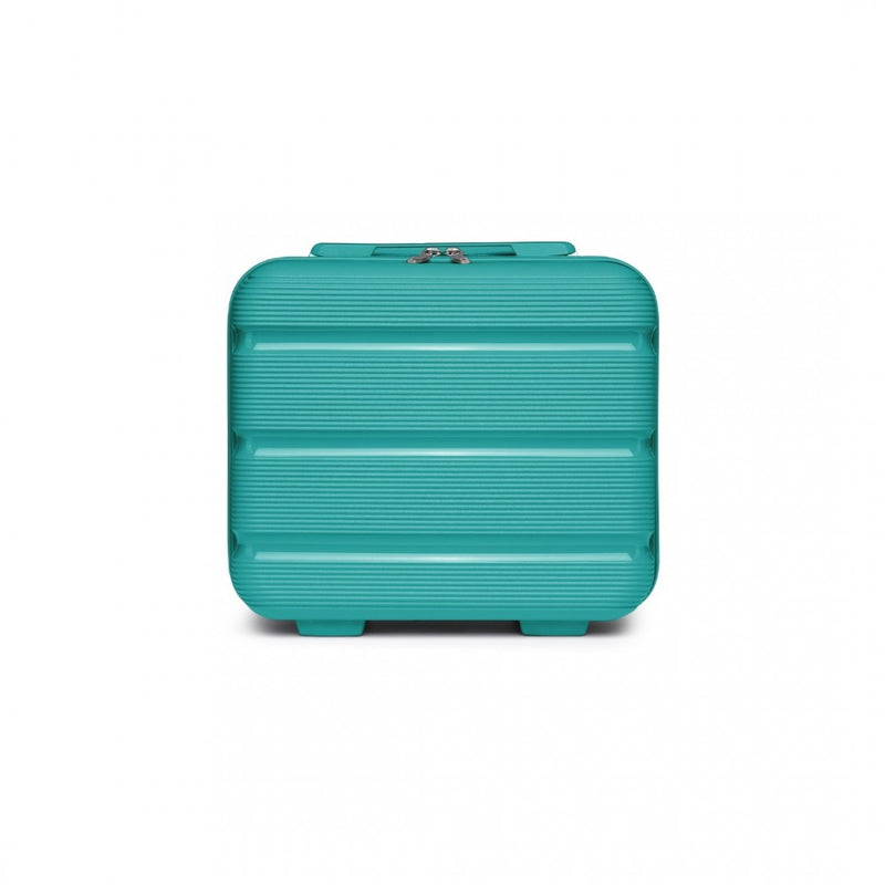 Kono 14 Inch Bright Hard Shell PP Vanity Case - Blue