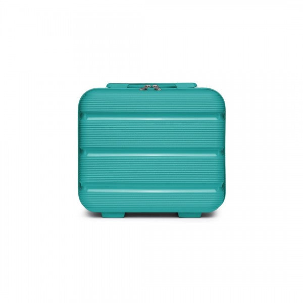 Kono 14 Inch Bright Hard Shell PP Vanity Case - Blue