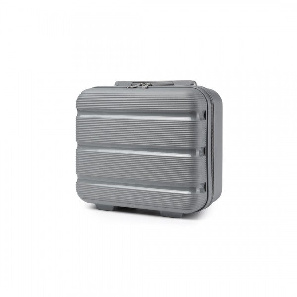 Kono 14 Inch Bright Hard Shell PP Vanity Case - Grey