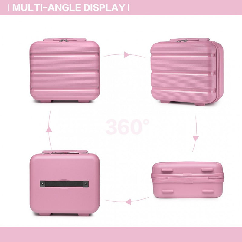 Vanity Case 4 Pieces Set - Classic Collection - Pink