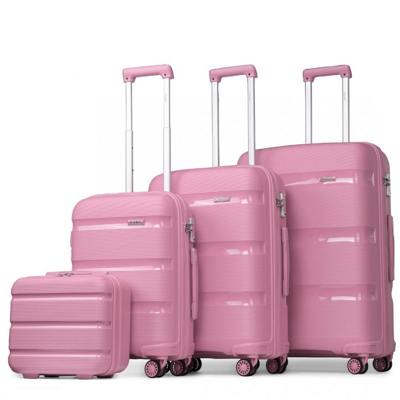 Vanity Case 4 Pieces Set - Classic Collection - Pink