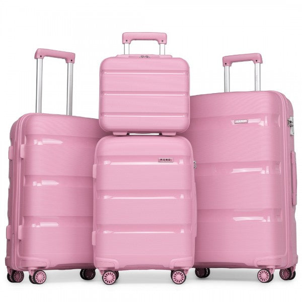 Vanity Case 4 Pieces Set - Classic Collection - Pink