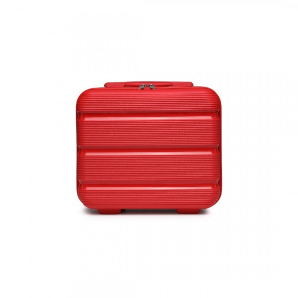 Kono 14 Inch Bright Hard Shell PP Vanity Case - Red