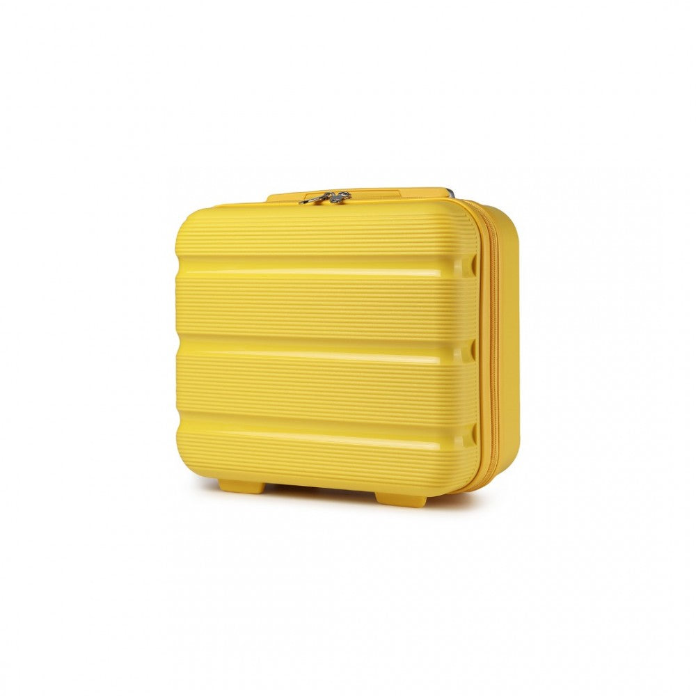 bag  Kono 14 Inch Bright Hard Shell PP Vanity Case - Yellow Moda Bags Moda Bags