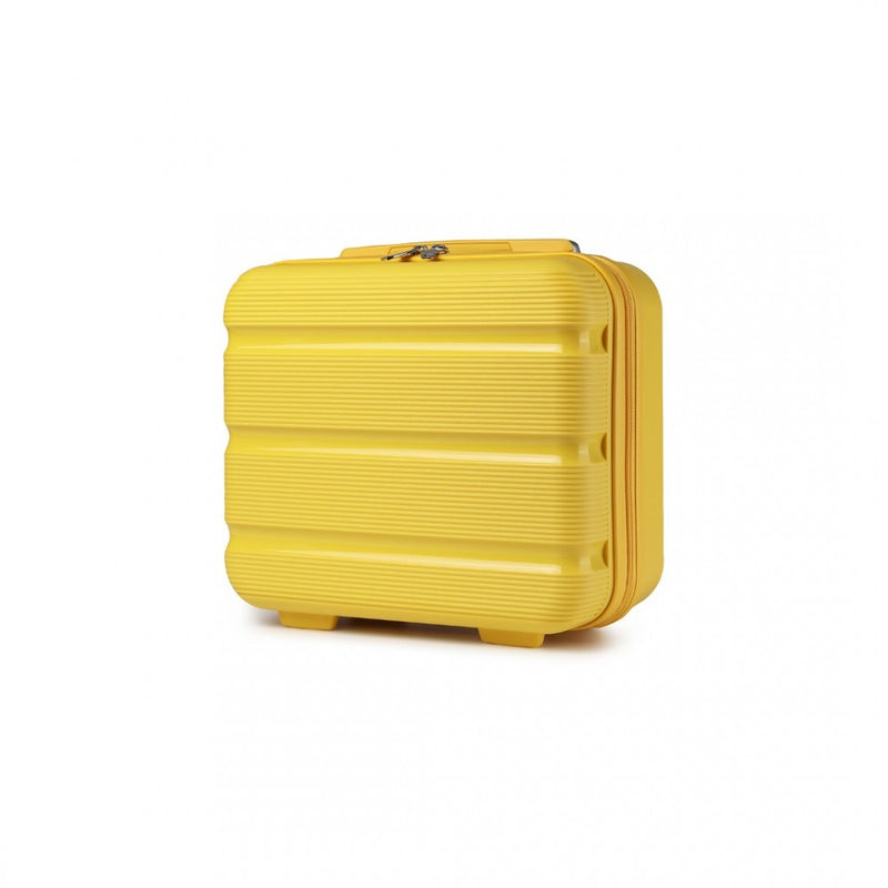 Kono 14 Inch Bright Hard Shell PP Vanity Case - Yellow