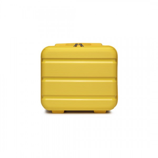 bag  Kono 14 Inch Bright Hard Shell PP Vanity Case - Yellow Moda Bags Moda Bags