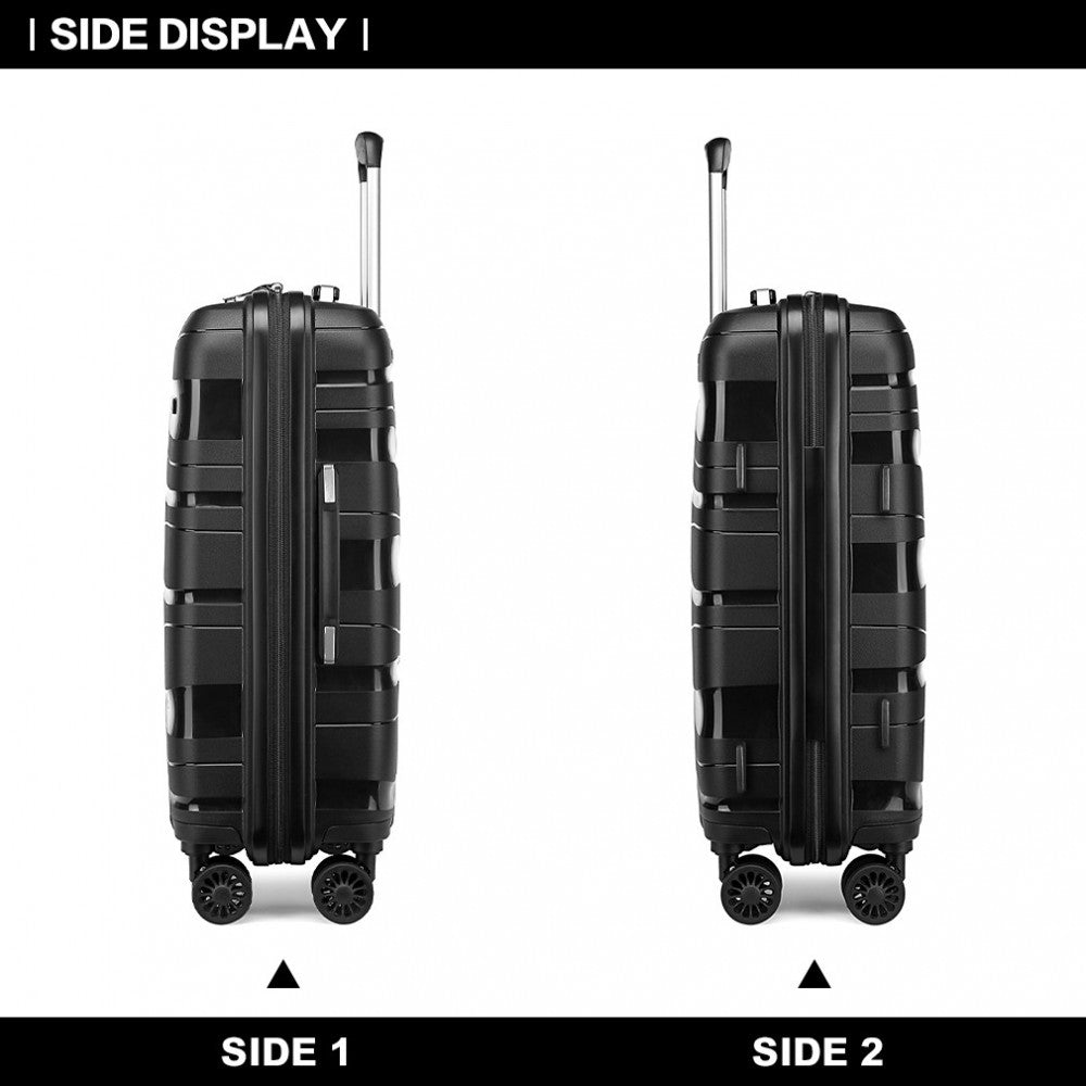 bag  Kono 24 Inch Lightweight Polypropylene Hard Shell Suitcase Moda Bags Moda Bags