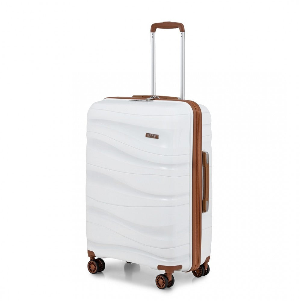 bag  Kono 24 Inch Lightweight Polypropylene Hard Shell Suitcase Moda Bags Moda Bags