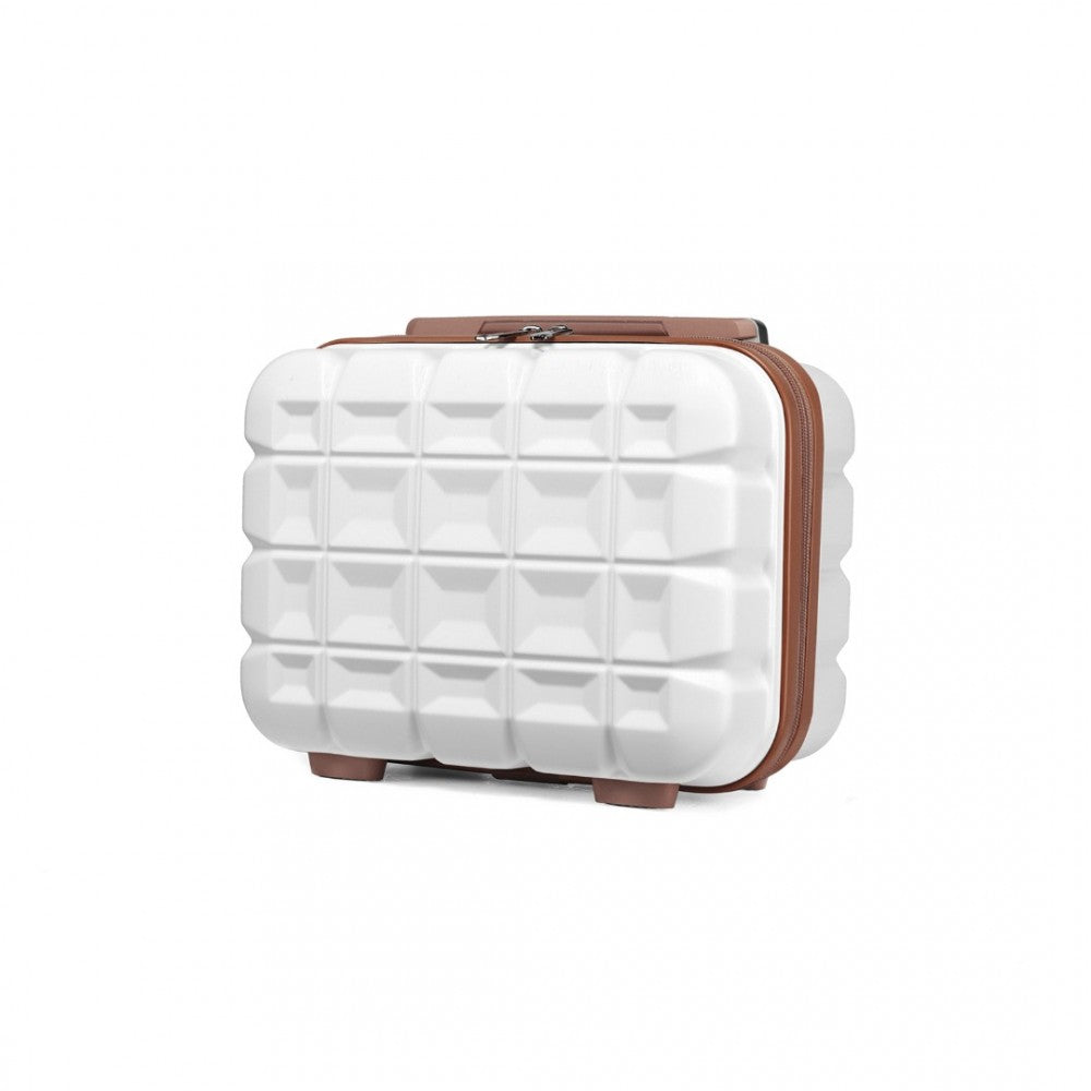 bag  Kono 13 Inch Lightweight Hard Shell ABS Vanity Case Moda Bags Moda Bags