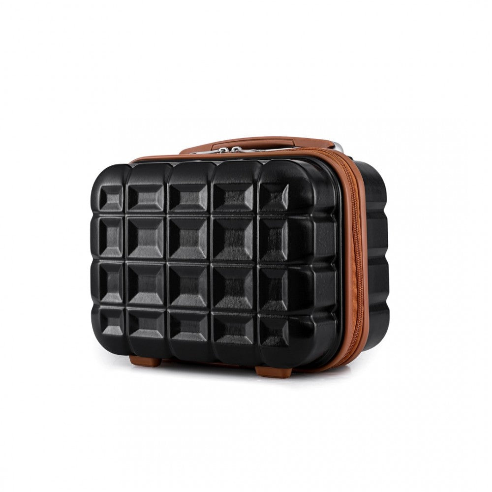 bag  Kono 13 Inch Lightweight Hard Shell ABS Vanity Case Moda Bags Moda Bags