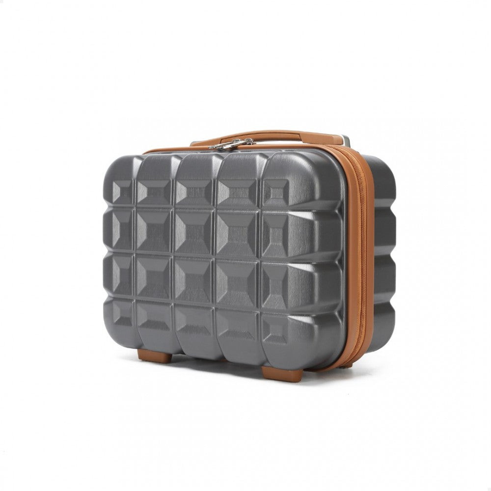 bag  Kono 13 Inch Lightweight Hard Shell ABS Vanity Case Moda Bags Moda Bags